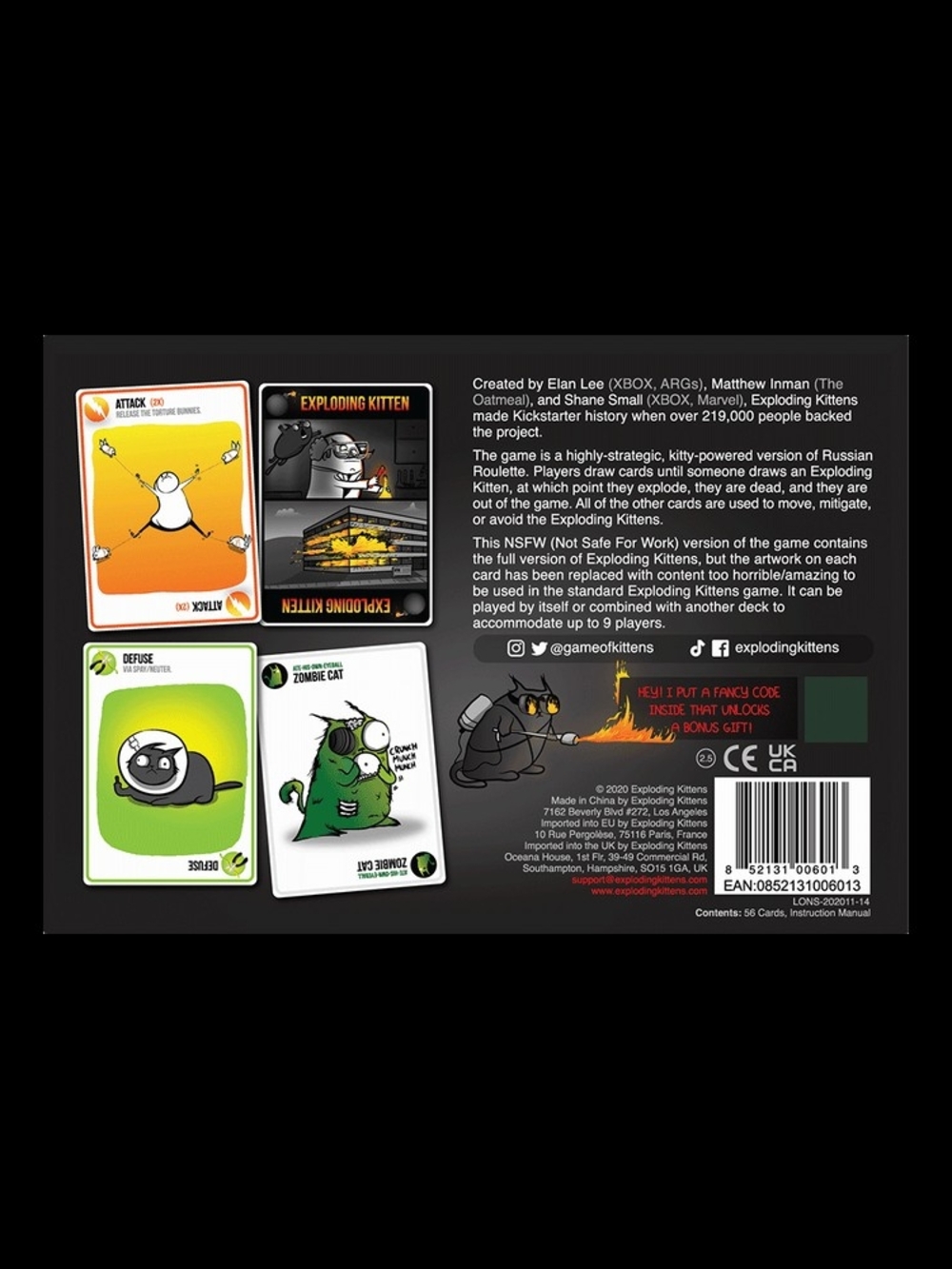Exploding Kittens: NSFW Deck (Explicit Content Card Game) - Picture 4 of 4